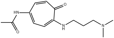 N-[4-[[3-(Dimethylamino)propyl]amino]-5-oxo-1,3,6-cycloheptatrien-1-yl]acetamide