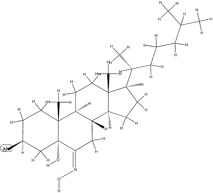 3β-Chloro-5-hydroxy-5α-cholestan-6-one oxime