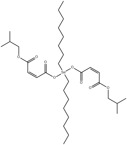 isobutyl (Z,Z)-2-methyl-10,10-dioctyl-5,8,12-trioxo-4,9,11-trioxa-10-stannapentadeca-6,13-dien-15-oate