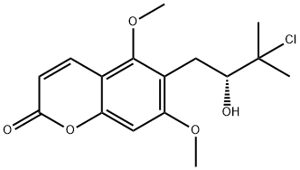 (+)-6-(3-Chloro-2-hydroxy-3-methylbutyl)-5,7-dimethoxycoumarin