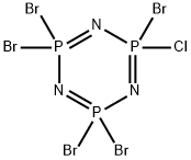 2,2,4,4,6-pentabromo-6-chloro-1,3,5-triaza-2$l^{5},4$l^{5},6$l^{5}-tri phosphacyclohexa-1,3,5-triene