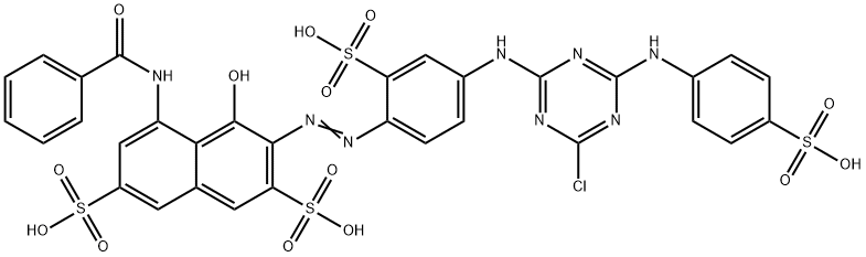 5-(benzoylamino)-3-[[4-[[4-chloro-6-[(4-sulphophenyl)amino]-1,3,5-triazin-2-yl]amino]-2-sulphophenyl]azo]-4-hydroxynaphthalene-2,7-disulphonic acid