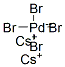 dicesium tetrabromopalladate(2-)