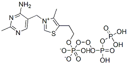 [[2-[3-[(4-amino-2-methyl-pyrimidin-5-yl)methyl]-4-methyl-1-thia-3-azoniacyclopenta-2,4-dien-5-yl]ethoxy-hydroxy-phosphoryl]oxy-hydroxy-phosphoryl]oxyphosphonic acid
