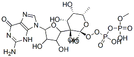 [(2S,3S,4R,5R)-5-(2-amino-6-oxo-3H-purin-9-yl)-3,4-dihydroxy-oxolan-2-yl]methoxy-[hydroxy-[(2R,3R,4R,5S,6S)-3,4,5-trihydroxy-6-methyl-oxan-2-yl]oxy-phosphoryl]oxy-phosphinic acid