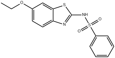 N-(6-乙氧基-2-苯并噻唑基)苯磺酰胺