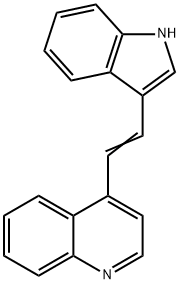 4-[2-(1H-indol-3-yl)ethenyl]quinoline