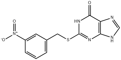 6H-Purin-6-one,1,9-dihydro-2-[[(3-nitrophenyl)Methyl]thio]-