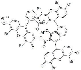 dialuminium tris[2-(4,5-dibromo-6-oxido-3-oxoxanthen-9-yl)]benzoate