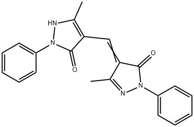 4-[(1,5-dihydro-3-methyl-5-oxo-1-phenyl-4H-pyrazol-4-ylidene)methyl]-1,2-dihydro-5-methyl-2-phenyl-3H-pyrazol-3-one