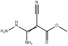2-Propenoic  acid,  3-amino-2-cyano-3-hydrazinyl-,  methyl  ester