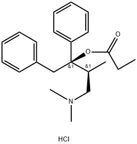 [R-(R*,S*)]-alpha-[2-(dimethylamino)-1-methylethyl]-alpha-phenylphenethyl propionate hydrochloride