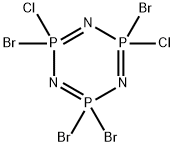 2,2,4,6-tetrabromo-4,6-dichloro-1,3,5-triaza-2$l^{5},4$l^{5},6$l^{5}-t riphosphacyclohexa-1,3,5-triene