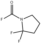 1-Pyrrolidinecarbonyl fluoride, 2,2-difluoro- (7CI,8CI)