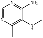 Pyrimidine, 4-amino-6-methyl-5-(methylamino)- (8CI)