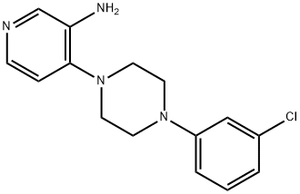 1-(3-Amino-4-pyridyl)-4-(m-chlorophenyl)piperazine