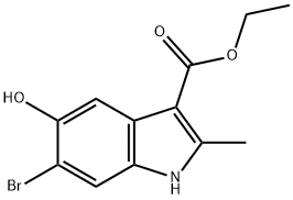 6-Bromo-5-hydroxy-2-methyl-1H-indole-3-arboxylic acid, ethyl ester