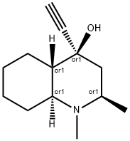 4-Quinolinol, 4-ethynyldecahydro-1,2-dimethyl-, (2alpha,4alpha,4aalpha ,8abeta)-