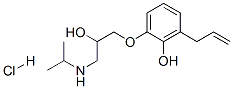 6-allyl-2-[2-hydroxy-3-[(1-methylethyl)amino]propoxy]phenol hydrochloride