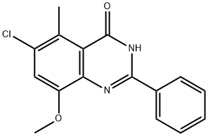 4(3H)-Quinazolinone,  6-chloro-8-methoxy-5-methyl-2-phenyl-