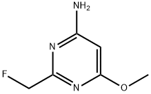 Pyrimidine,  4-amino-2-(fluoromethyl)-6-methoxy-  (8CI)