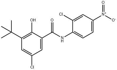 5-chloro-3-tert-butyl-2'-chloro-4'-nitrosalicylanilide