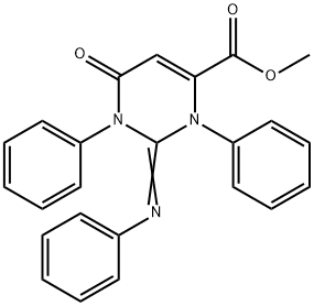 1,2,3,6-Tetrahydro-6-oxo-1,3-diphenyl-2-(phenylimino)-4-pyrimidinecarboxylic acid methyl ester