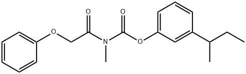 Methyl(phenoxyacetyl)carbamic acid m-sec-butylphenyl ester