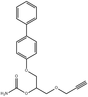 1-(4-Biphenylyloxy)-3-(2-propynyloxy)-2-propanol carbamate