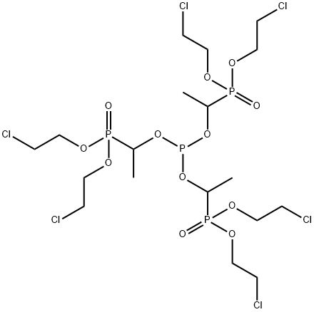 Phosphorous acid tris[1-[bis(2-chloroethoxy)phosphinyl]ethyl] ester