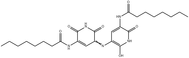 N-[5-[1,6-Dihydro-2-hydroxy-5-octanoylamino-6-oxo-pyridin-3-ylimino]-1,2,5,6-tetrahydro-2,6-dioxopyridin-3-yl]octanamide