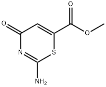 2-Amino-4-oxo-4H-1,3-thiazine-6-carboxylic acid methyl ester