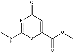 2-Methylamino-4-oxo-4H-1,3-thiazine-6-carboxylic acid methyl ester
