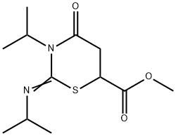 Tetrahydro-3-isopropyl-2-(isopropylimino)-4-oxo-2H-1,3-thiazine-6-carboxylic acid methyl ester