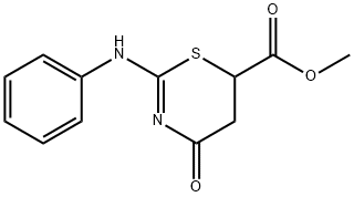 Tetrahydro-4-oxo-2-(phenylimino)-2H-1,3-thiazine-6-carboxylic acid methyl ester