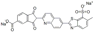 disodium 2-[6-(6-methyl-7-sulphonatobenzothiazol-2-yl)-2-quinolyl]-1,3-dioxoindan-5-carboxylate