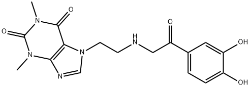 7-[2-[(3,4-Dihydroxyphenacyl)amino]ethyl]-3,7-dihydro-1,3-dimethyl-1H-purine-2,6-dione