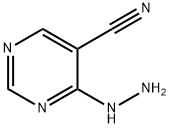 5-Pyrimidinecarbonitrile, 4-hydrazino- (8CI)