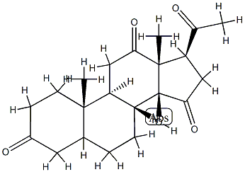 14β-Hydroxypregnane-3,12,15,20-tetrone