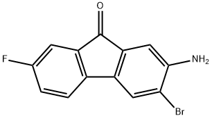 2-amino-3-bromo-7-fluoro-fluoren-9-one