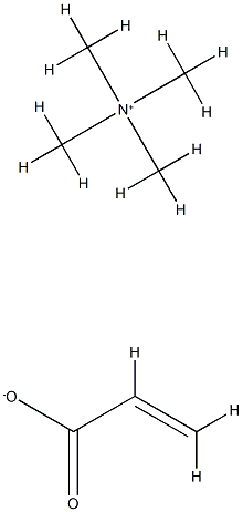 N,N,N-Trimethylmethanaminium·propenoic acidanion