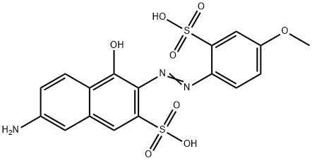 7-amino-4-hydroxy-3-[(4-methoxy-2-sulphophenyl)azo]naphthalene-2-sulphonic acid