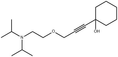 3-[2-(dipropan-2-ylamino)ethoxy]-1-prop-1-ynyl-cyclohexan-1-ol