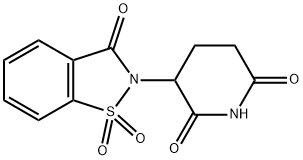 3-[(2,3-Dihydro-3-oxo-1,2-benzisothiazole 1,1-dioxide)-2-yl]-2,6-piperidinedione