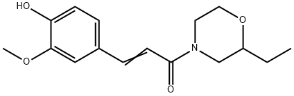 2-Ethyl-4-[3-(4-hydroxy-3-methoxyphenyl)-1-oxo-2-propenyl]morpholine
