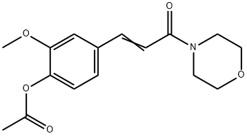 4-[3-(4-Acetoxy-3-methoxyphenyl)-1-oxo-2-propenyl]morpholine