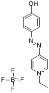 1-Ethyl-2-[(p-hydroxyphenyl)azo]-pyridinium tetrafluoroborate