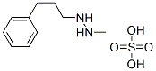 2-methyl-1-(3-phenylpropyl)hydrazine, sulfuric acid