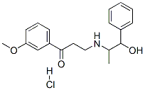 3-[(2-hydroxy-1-methyl-2-phenylethyl)amino]-3'-methoxypropiophenone hydrochloride