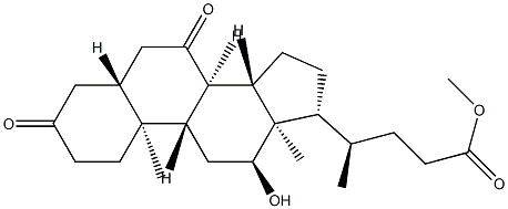 12α-Hydroxy-3,7-dioxo-5α-cholan-24-oic acid methyl ester